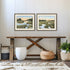 Set Of Two Low County Estuary Brown Framed Wall Art