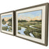 Set Of Two Low County Estuary Brown Framed Wall Art