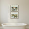 Set Of Two Low County Estuary Brown Framed Wall Art