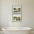 Set Of Two Low County Estuary Brown Framed Wall Art