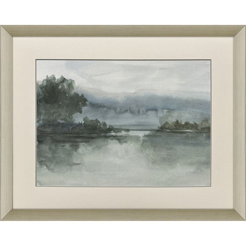 Lake at Twilight I Silver Framed Wall Art