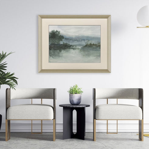 Lake at Twilight I Silver Framed Wall Art