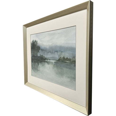 Lake at Twilight I Silver Framed Wall Art