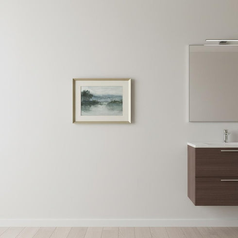 Lake at Twilight I Silver Framed Wall Art