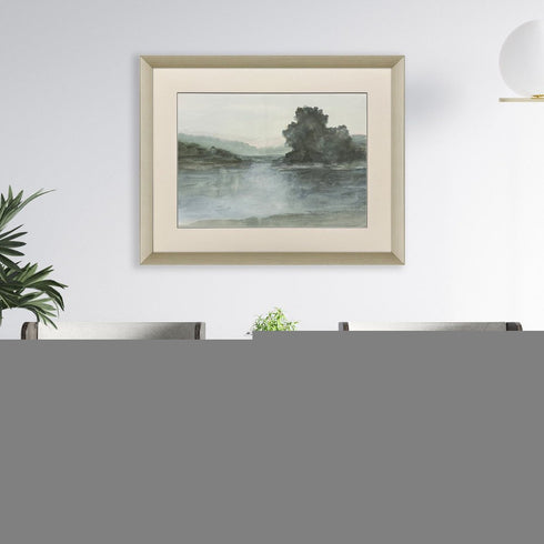 Lake at Twilight II Silver Framed Wall Art