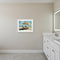 Beach Vibe Distressed White Framed Wall Art