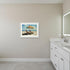 Beach Vibe Distressed White Framed Wall Art