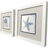 Set Of Two Azure Shell White Framed Wall Art