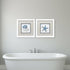 Set Of Two Azure Shell White Framed Wall Art