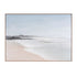 Oceana Bay Hand Painted Brown Floater Frame Wall Art