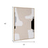 Cadenza Hand Painted Brown Floater Frame Wall Art