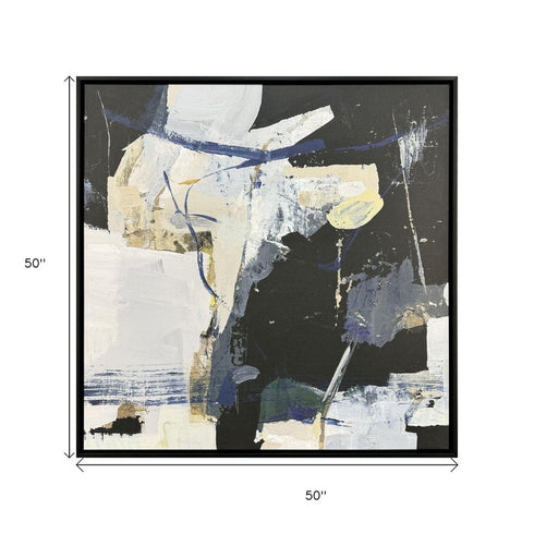 Blue in the Mouth Black Framed Wall Art