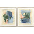 Set Of Two Palette Map II Silver Framed Wall Art