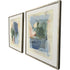 Set Of Two Palette Map II Silver Framed Wall Art