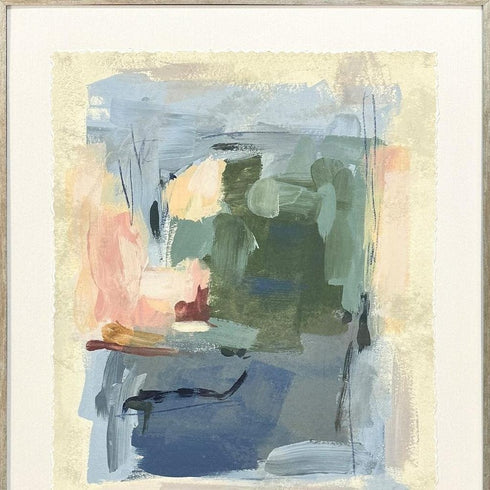 Set Of Two Palette Map II Silver Framed Wall Art