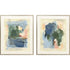 Set Of Two Palette Map II Silver Framed Wall Art