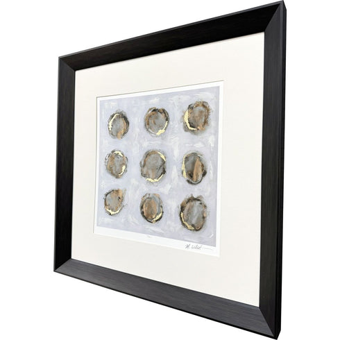 Ennead II Brown Framed Wall Art