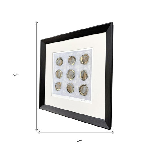 Ennead II Brown Framed Wall Art