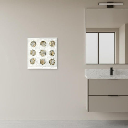 Ennead II Brown Framed Wall Art
