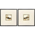 Set Of Two Cinnamon Shore Brown Framed Wall Art