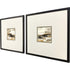 Set Of Two Cinnamon Shore Brown Framed Wall Art