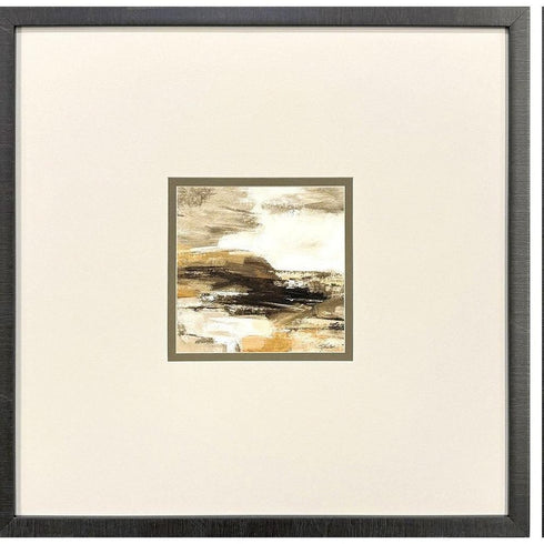 Set Of Two Cinnamon Shore Brown Framed Wall Art