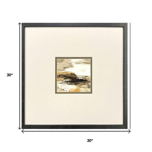 Set Of Two Cinnamon Shore Brown Framed Wall Art