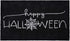17" X 29" Black And White Halloween Halloween Happy Halloween Outdoor Coir Door Mat