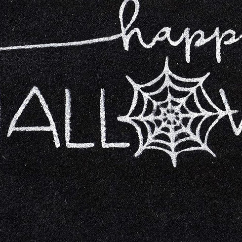 17" X 29" Black And White Halloween Halloween Happy Halloween Outdoor Coir Door Mat