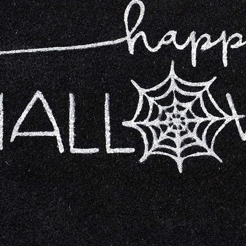 17" X 29" Black And White Halloween Halloween Happy Halloween Outdoor Coir Door Mat