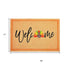 24" X 36" Natural And Brown Thanksgiving Welcome Outdoor Coir Door Mat