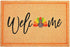 24" X 36" Natural And Brown Thanksgiving Welcome Outdoor Coir Door Mat