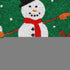 17" X 29" Green White And Red Christmas Snowman Merry Christmas Outdoor Coir Door Mat