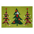 17" X 29" Green And Red Christmas Trees Outdoor Coir Door Mat