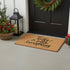 17" X 29" Brown Black And Green Christmas Outdoor Coir Door Mat