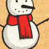 17" X 29" Natural And White Coir Snowman Outdoor Christmas Door Mat