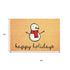 17" X 29" Natural And White Coir Snowman Outdoor Christmas Door Mat