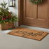 24" X 36" Brown And Black Christmas Outdoor Coir Door Mat