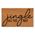 24" X 36" Brown And Black Christmas Outdoor Coir Door Mat
