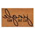 24" X 36" Brown And Black Christmas Outdoor Coir Door Mat