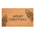 24" X 36" Brown And Black Merry Christmas Outdoor Coir Door Mat