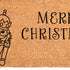 24" X 36" Brown And Black Christmas Merry Christmas Outdoor Coir Door Mat