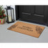24" X 36" Brown And Black Christmas Merry Christmas Outdoor Coir Door Mat