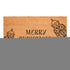 24" X 36" Brown And Black Christmas Merry Christmas Outdoor Coir Door Mat
