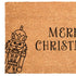 24" X 36" Brown And Black Christmas Merry Christmas Outdoor Coir Door Mat