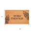 24" X 36" Brown And Black Christmas Merry Christmas Outdoor Coir Door Mat