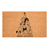24" X 36" Brown And Black Christmas Outdoor Coir Door Mat