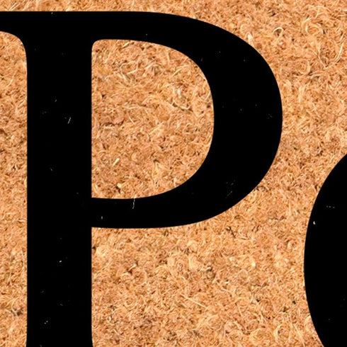 17" X 29" Brown And Black Christmas Outdoor Coir Door Mat