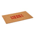 17" X 29" Brown And Red Christmas Outdoor Coir Door Mat