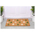 17" X 29" Brown Green And White Christmas Trees Outdoor Coir Door Mat